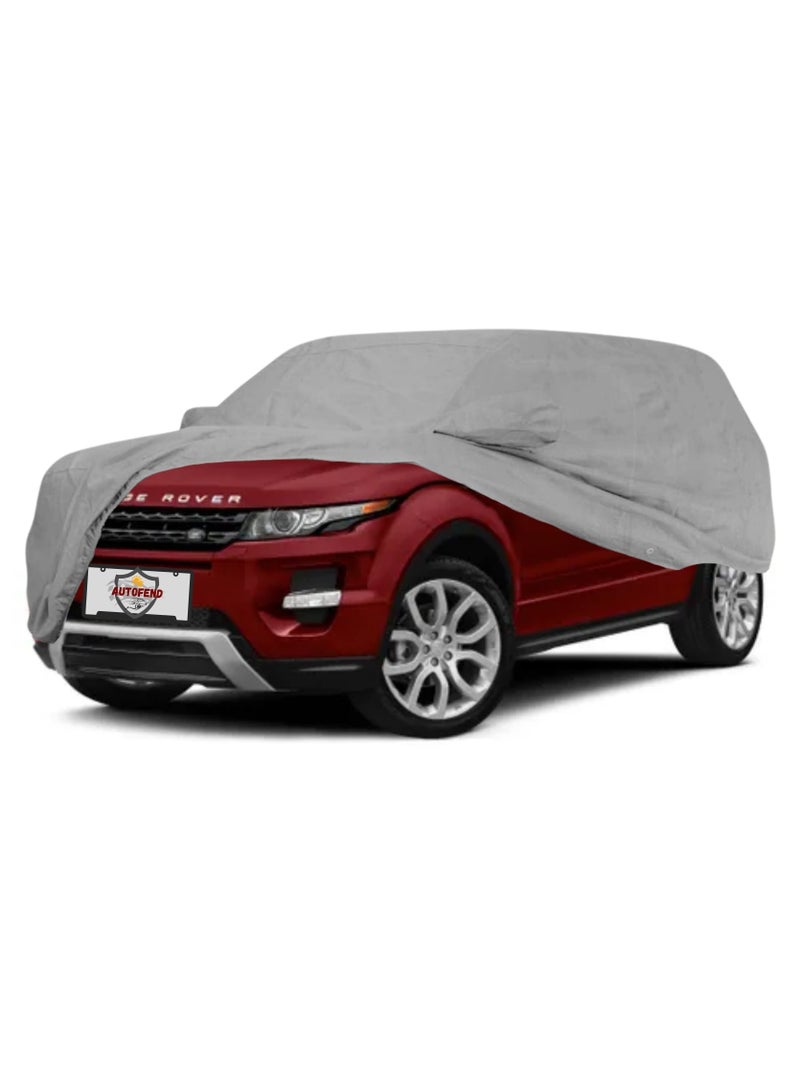 Zipporah All Weather Premium Lightweight 6-Layers Protective Car Cover 210T Compatible for 2015-2025 Range Rover Evoque with Left Driver Side Door Zipper, Security Lock and Mirror Pockets - Image 2