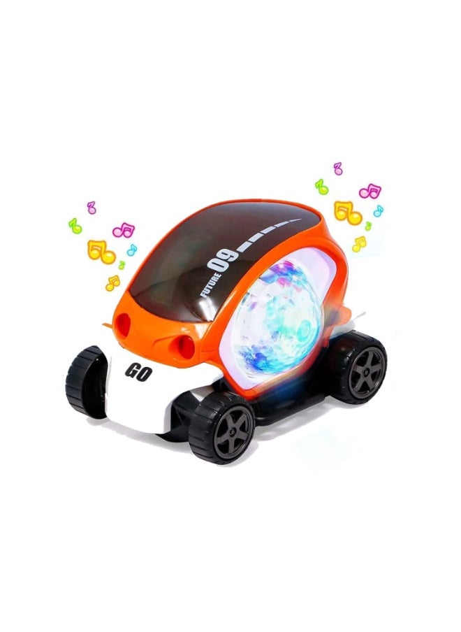 TOY GARDEN Stunt Car 360° Rotating Toy for Kids – Bump and Go Action with 3D Lights, Music & Flashing Sound Effects  - Image 1