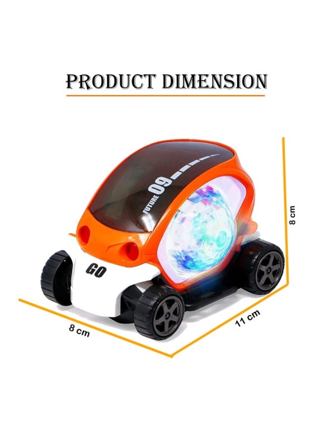 TOY GARDEN Stunt Car 360° Rotating Toy for Kids – Bump and Go Action with 3D Lights, Music & Flashing Sound Effects  - Image 3