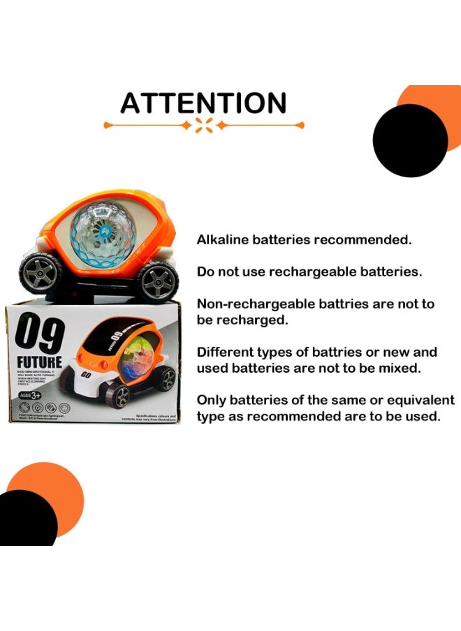 TOY GARDEN Stunt Car 360° Rotating Toy for Kids – Bump and Go Action with 3D Lights, Music & Flashing Sound Effects  - Image 5