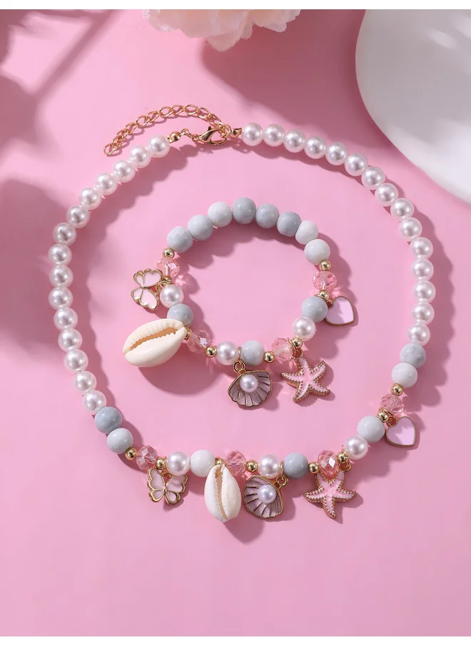 Take Two Take Two Set of 2 - Beaded Necklace and Bracelet