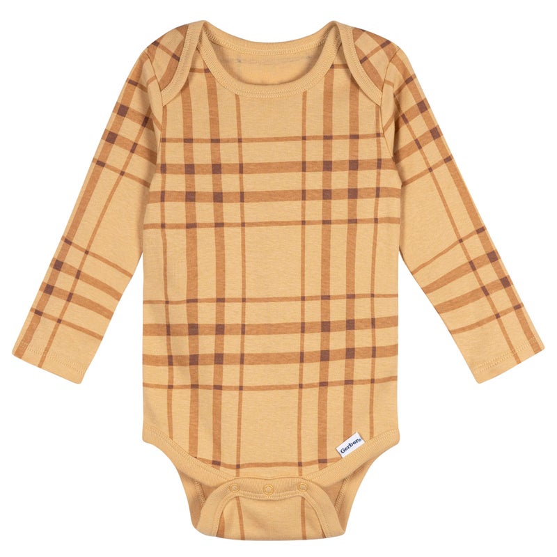 Gerber Baby Boys' 6-Pack Long-Sleeve Onesies Bodysuit, Western Style, 12 Months - Image 2