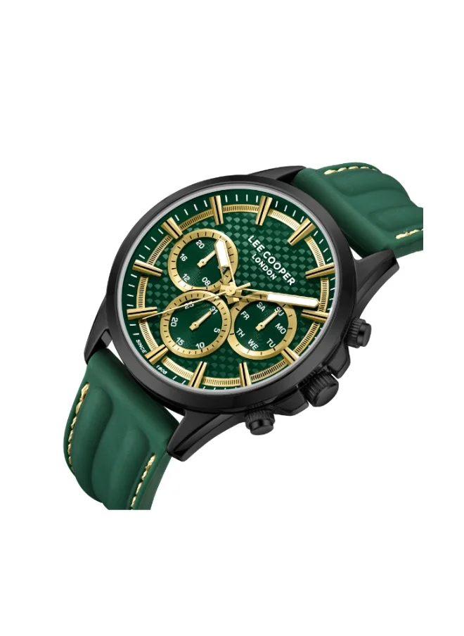 لي كوبر Men's Silicone Multi Function Watch LC08048.077 - 44 mm