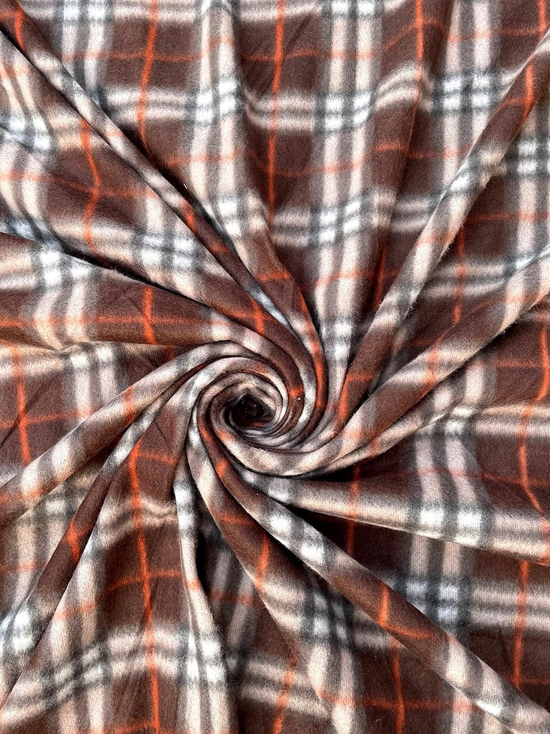 BREVARD BREVARD Double Bed Woolen Fabric Checkered Quilt CoverDuvet CoverRajai CoverBlanket Cover for Winters 90 x 100 Inches Blue and Brown Combo of 2  - Image 5