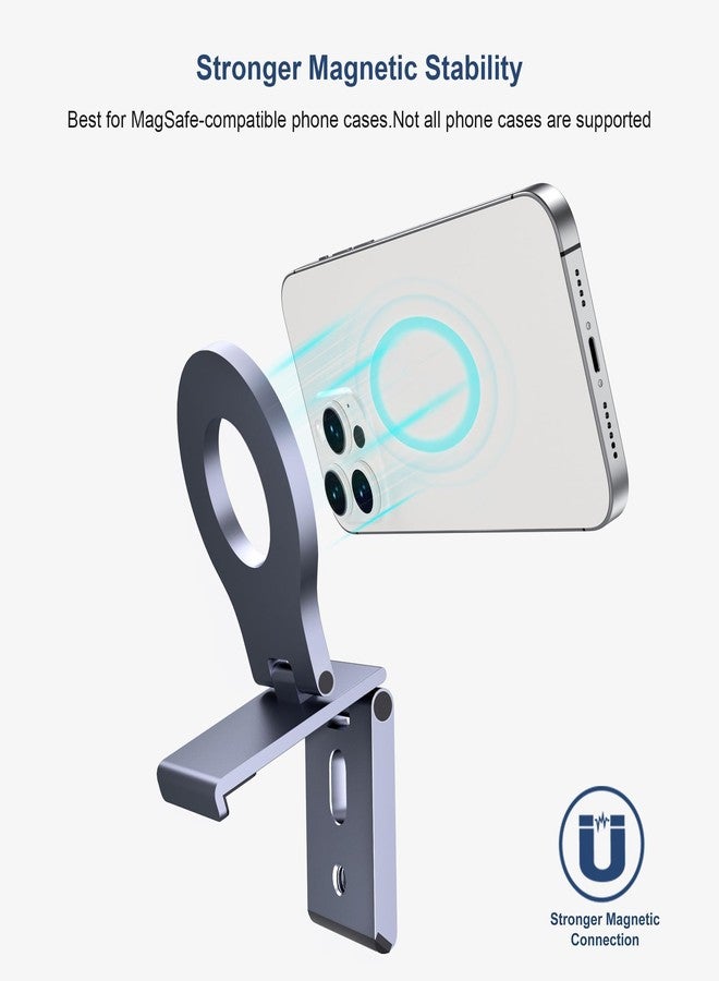 Itramax Continuity Camera Mount,Magnetic Laptop Phone Holder for Webcam Compatible with iPhone 17 16 15 13 14 12,Mag-Safe,iOS 16 iMac&Macbook macOS 13 Ventura,Studio Display,Aluminum Adjustable Stand - Image 4
