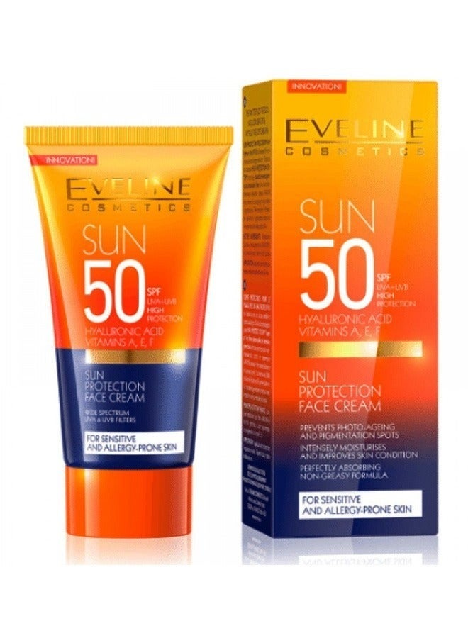 Eveline SPF 50 Whitening Sun Protection Face Cream 50ml 50ml - Image 1