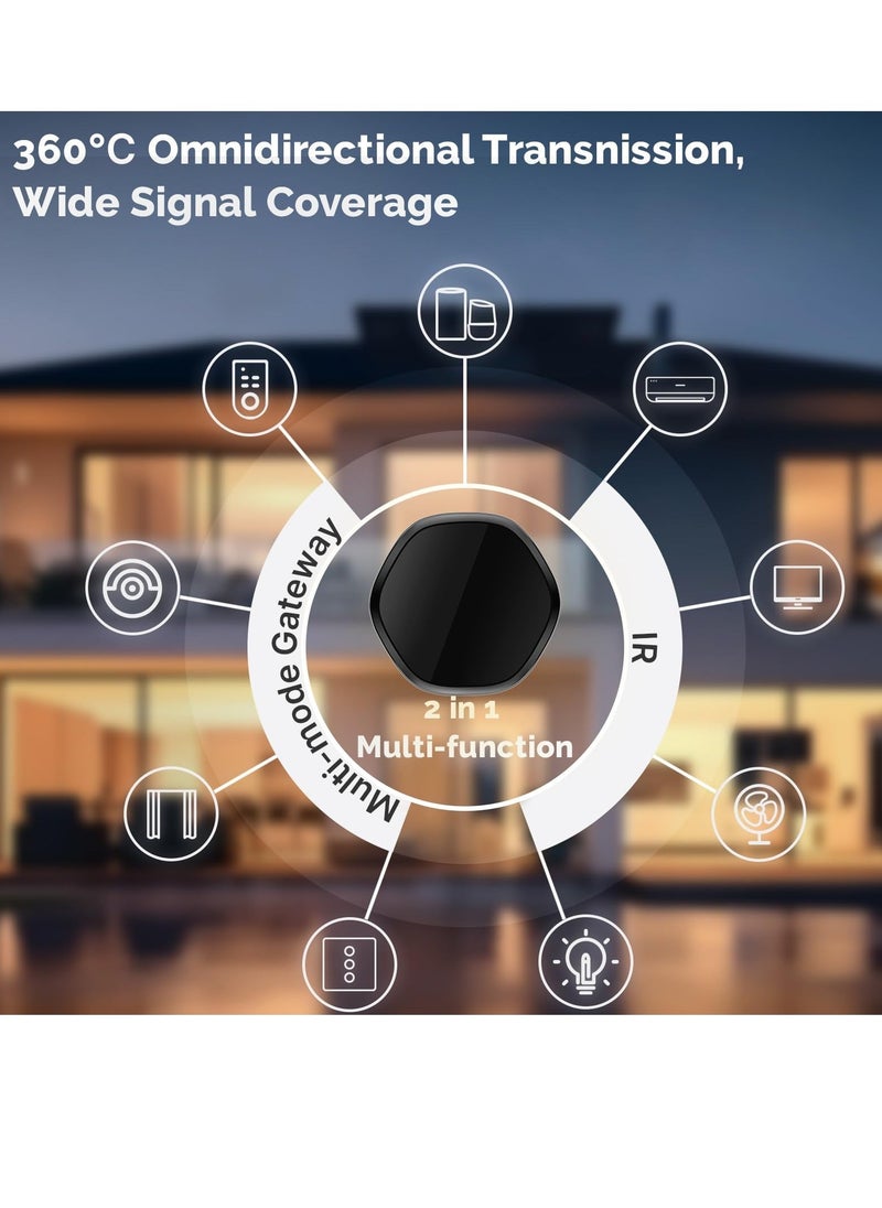 Generic - ZigBee & Bluetooth & Mesh Gateway with IR Remote Controller, Intelligent Bridge, Wired Smart Home, WiFi Smart Infrared Universal Remote Blaster and Multi-Mode Hub 2 in 1, Control AC TV DVD CD - Image 1