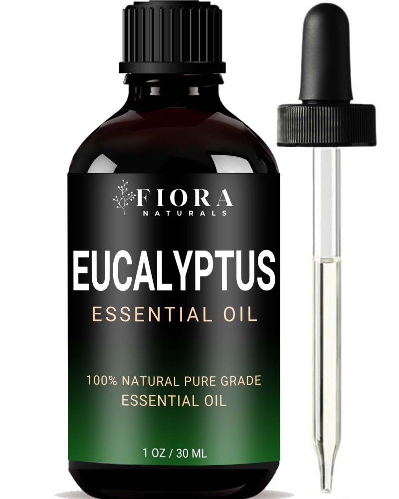 Fiora Naturals Eucalyptus Essential Oil - 100% Pure Eucalyptus Oil for Diffuser, Humidifier, Sinus, Cold, and Aromatherapy - Natural Oil for Skin, Hair, Scalp and Massage - Image 1