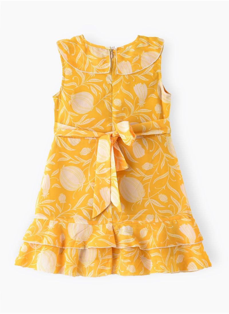 Jelliene Blooming Adventures: Girls' Floral Dress Comfort, Style & Twirls  - Image 2
