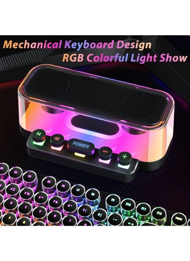 Davin New 2023 Bluetooth Speaker With Mechanical Keyboard Buttons  - Image 2