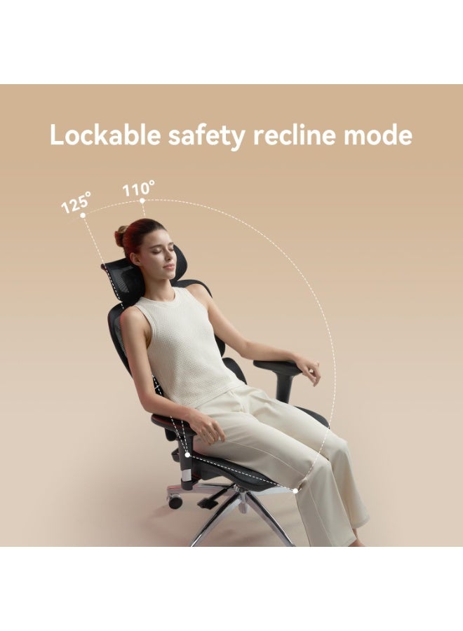 التيس كرسي مكتب ALTIS شبكي ارجونوميك (أسود) | Office Chair M56B-V2-M101 - Image 4