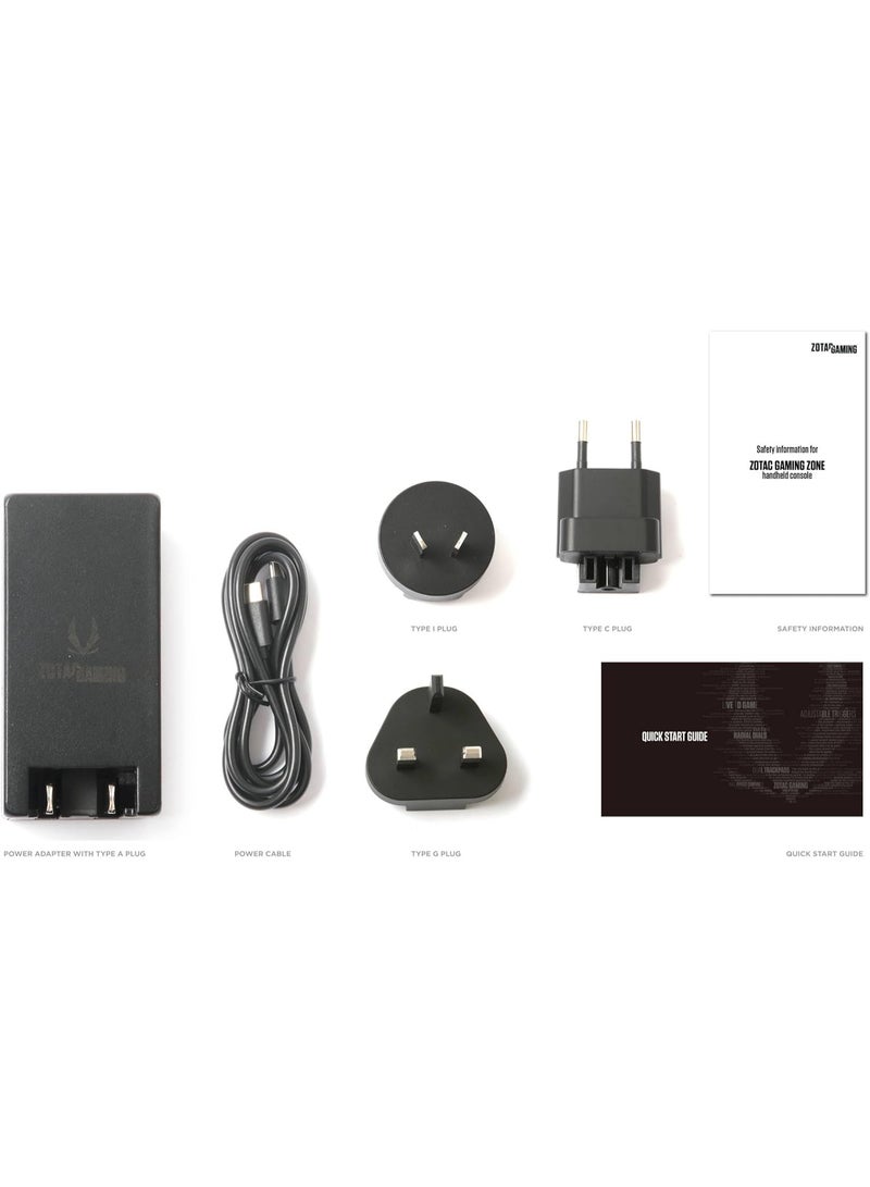 زوتاك ZONE Handheld Gaming Console, 7" AMOLED FHD 120Hz Touch Display, AMD Ryzen 7 8840U, 16GB RAM, 512GB SSD, AMD Radeon 780M Graphics, Windows 11 Home, Black | ZGC-G1A1W - Image 4