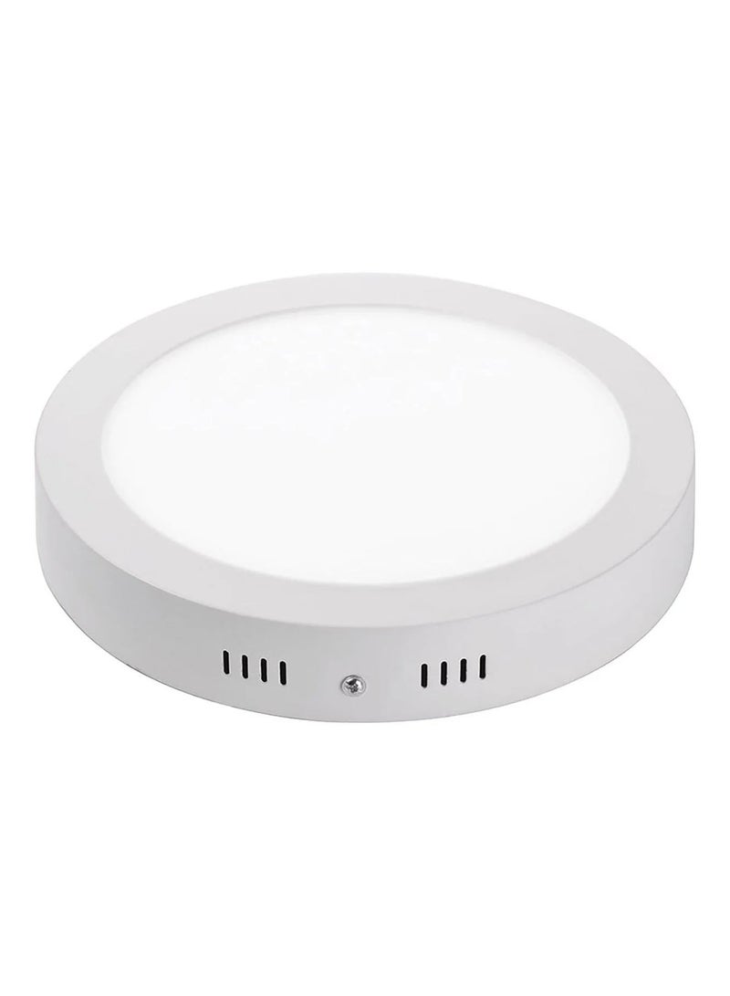 Milano 22W Round Led Spot Panel Light Surface Mounted white - Image 4