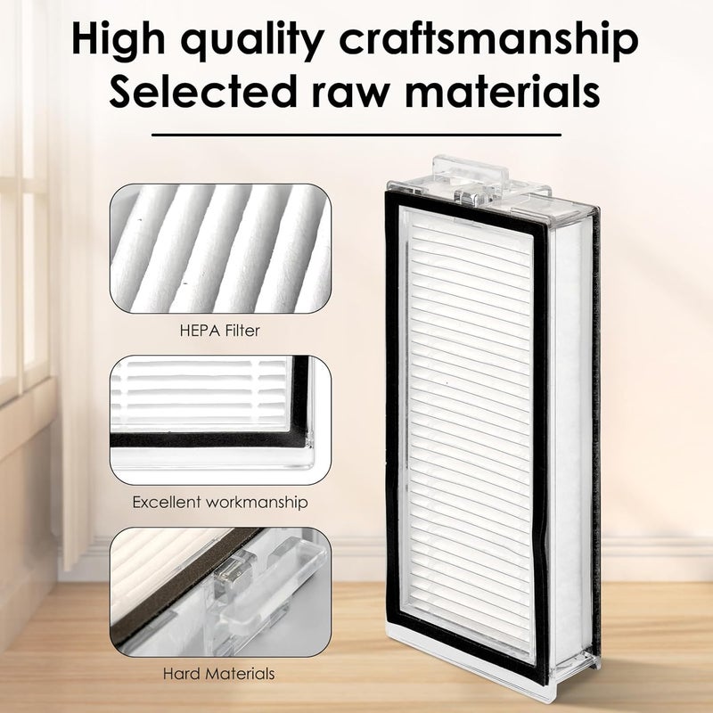 CHAIN PEAK (6 Pack) Q5 Max+ HEPA Filters Compatible With Roborock Q5 Max+, Q5 Pro, Q5 Pro+, Q8 Max, Q8 Max+, Q7, Q7+, Q7 Max, Q7 Max+, Q5 Duoroller+ Robot Vacuum, Replacement Parts Filters Upright Filters - Image 3