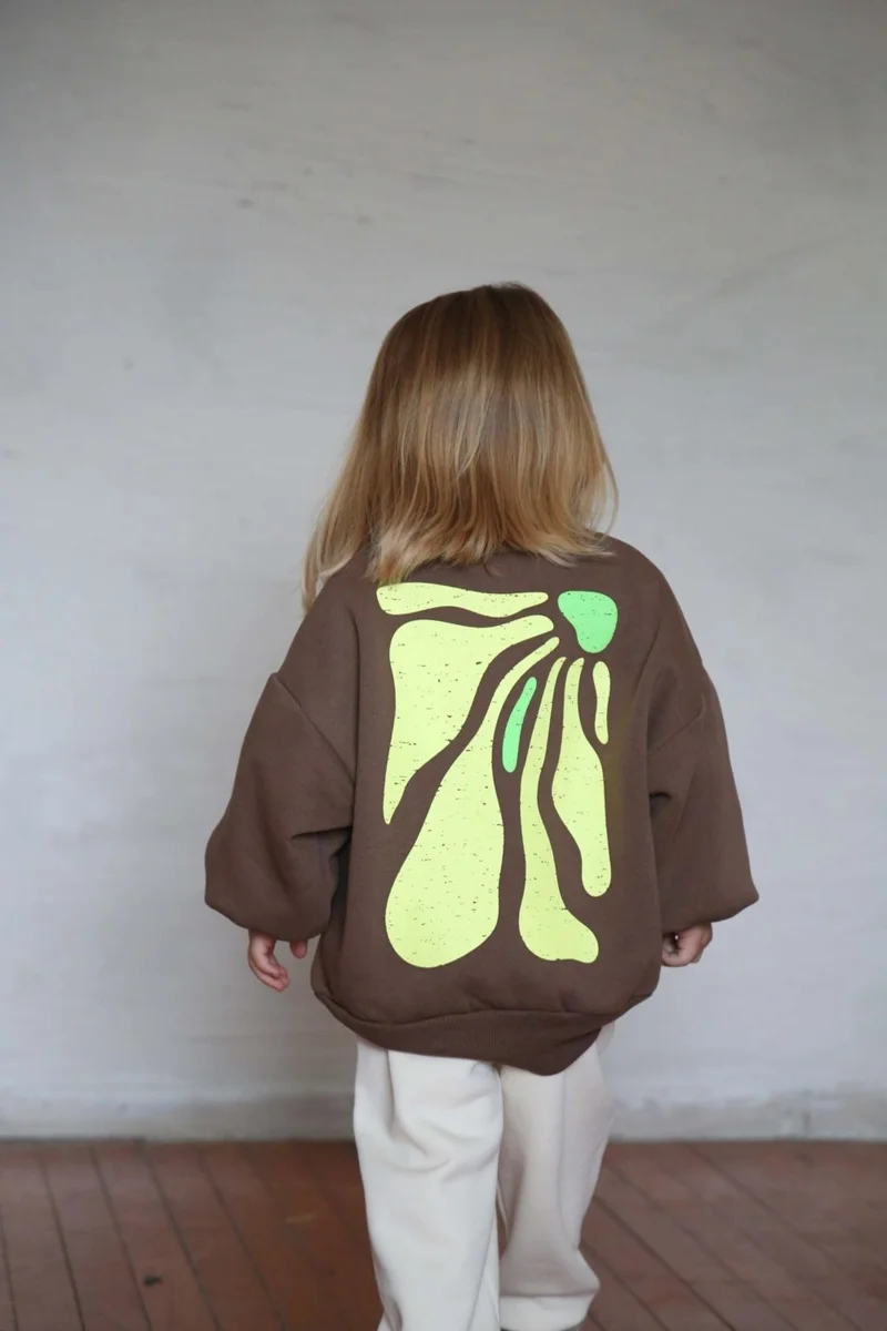 Ohlala Koala Yellow Back Printed Kids Tracksuit