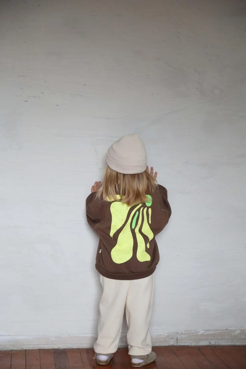 Ohlala Koala Yellow Back Printed Kids Tracksuit