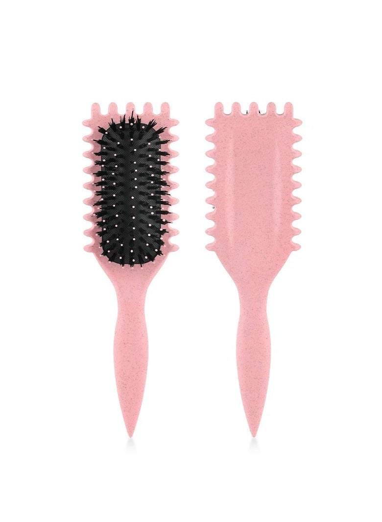 2024 Newest Bounce Curl Brush,Curl Brush for Curly Hair Wet,Bounce Curl Defining Brush,Curl Defining Brush,Hair Brush Styling Brush,Shaping and Defining Curls for Women Girls (Color : Pink) - Image 5