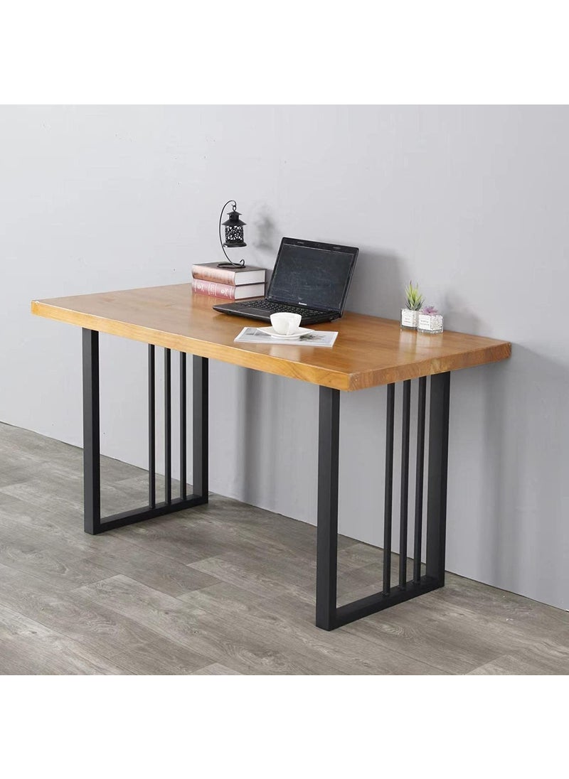 Ventuos Ventuos New Town Metal Table Legs 28Hight 20 Wide Black Heavy Duty Furniture Legs for DIY Coffee Table Modern Desk Legs Industrial Rustic Duty Square Tube Desk Legs Set 1 28X20 inch  - Image 4