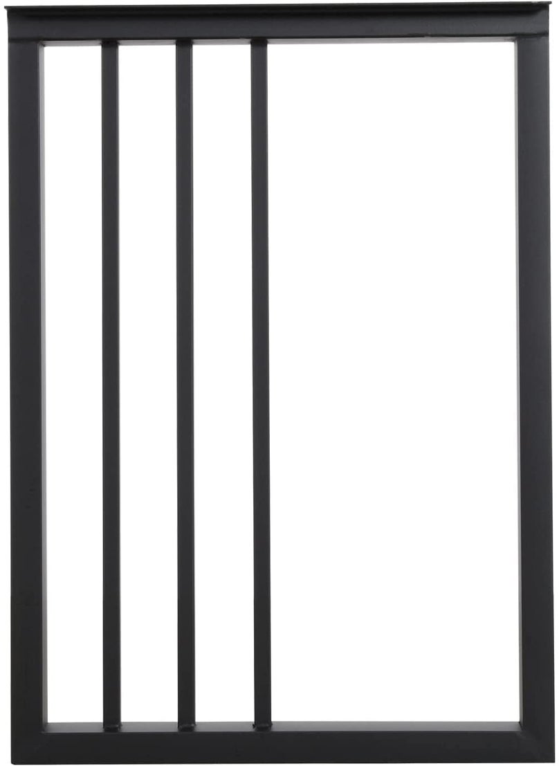Ventuos Ventuos New Town Metal Table Legs 28Hight 20 Wide Black Heavy Duty Furniture Legs for DIY Coffee Table Modern Desk Legs Industrial Rustic Duty Square Tube Desk Legs Set 1 28X20 inch  - Image 1