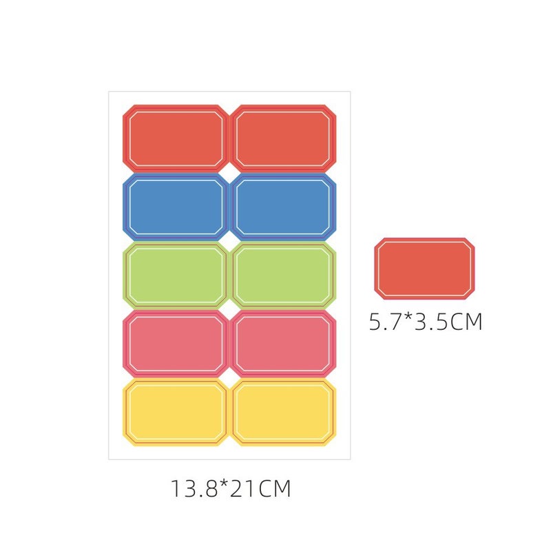 Spot Handwritten Label Stickers – White Paper Index Notes - Image 1