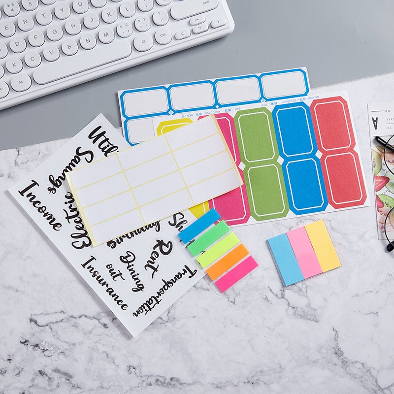 Spot Handwritten Label Stickers – White Paper Index Notes - Image 3