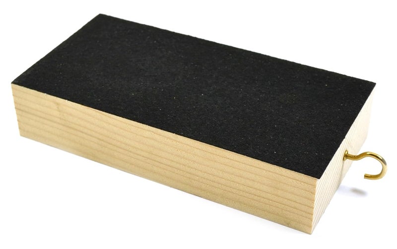 Wooden Friction Block, Pine Wood and Felt - Measures 6 x 3 x 1.25" (Made in The USA)