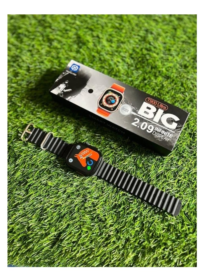 BIG T900 SmartWatch Ultra 8 Display 2.09 Inch - 49mm Bluetooth Call Wireless Charging Sport NFC Body Temperature Monitor Call Wireless charging Touch Screen for IOS & android for men and women - Image 2