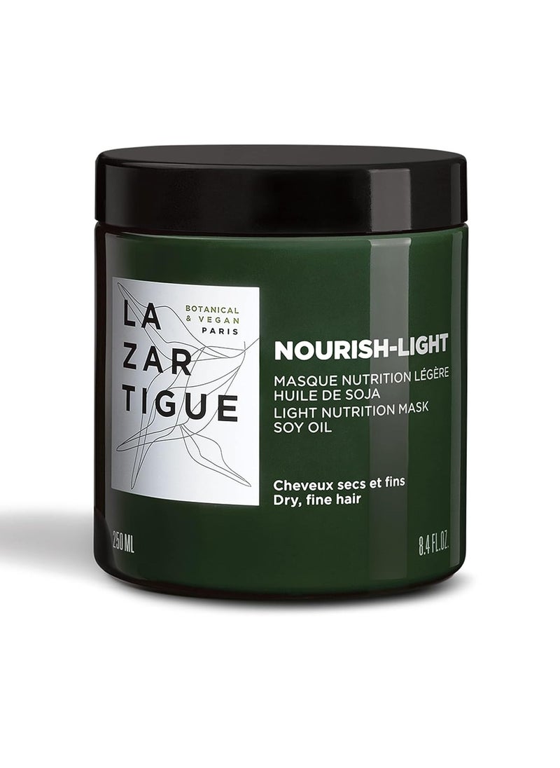Lazartigue Lazartigue Nourish-Light Mask, Enhanced with the Richness of Soybean Oil, Strengthens Hair Fibers, Softens and Moisturizes Hair, 8.4 Fl Oz  - Image 1