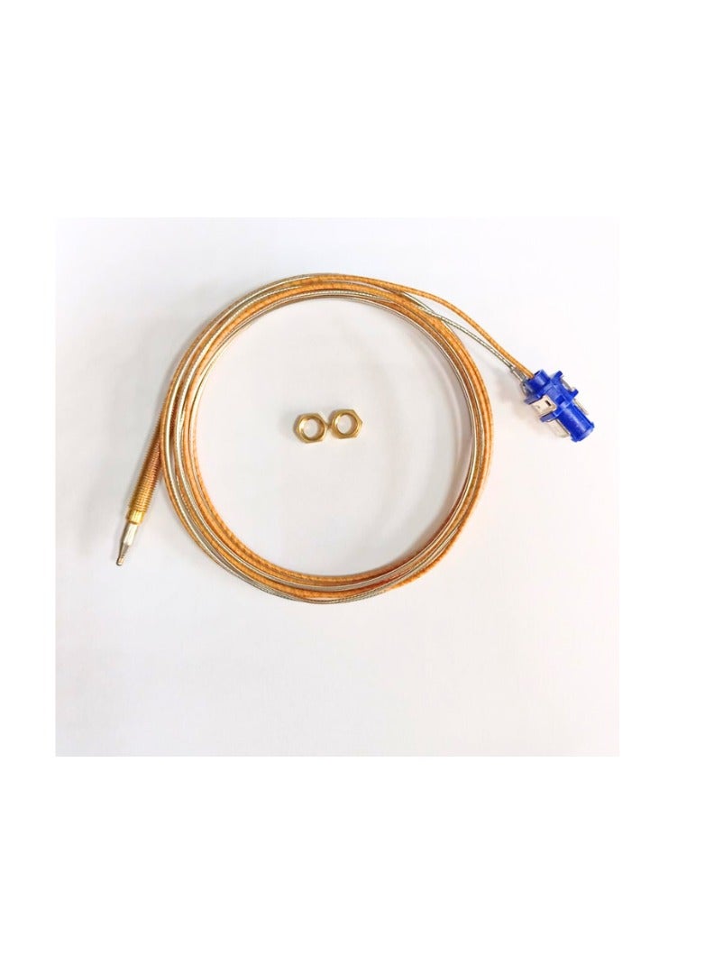 Generic Gas Stove Thermocouple Universal Thermocouple Kits Adaptors Temperature Sensors with blue clip fitting Natural Gas Pilot Assembly for Fireplaces and Stoves 