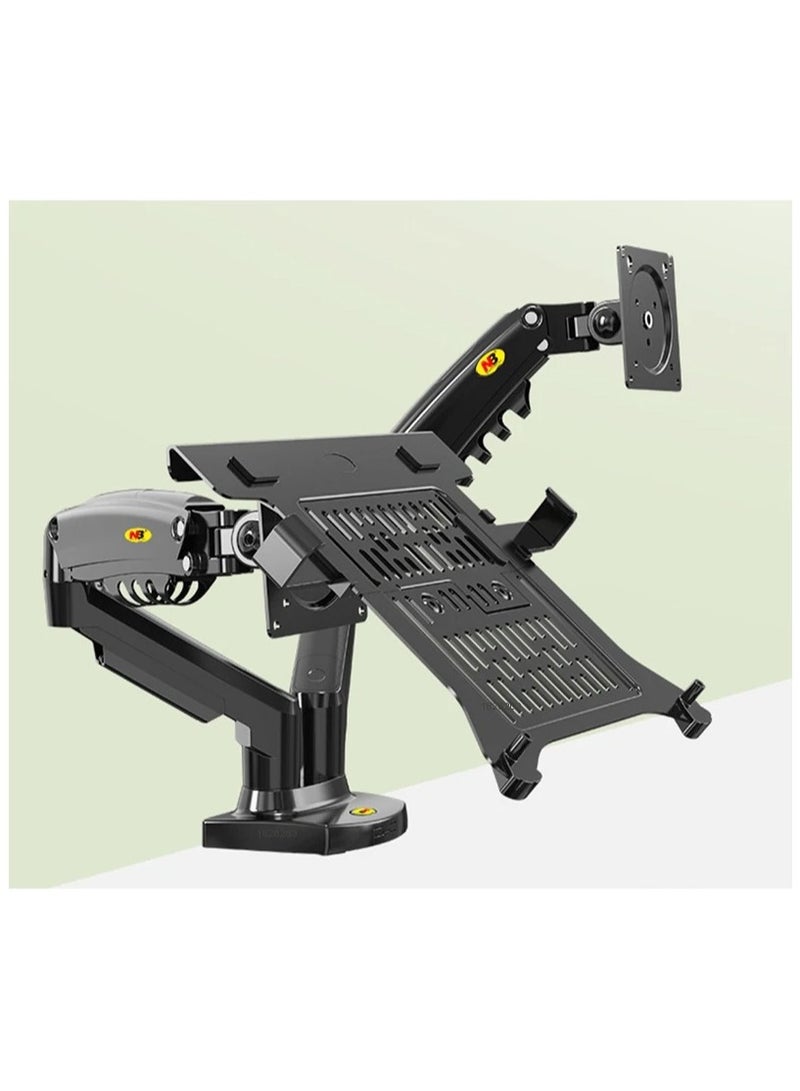 ارواق NB F160 FP-2 الغاز الربيع المزدوج رصد الذراع حامل سطح المكتب 17 "-27" 10 "-17" حامل الكمبيوتر المحمول الهواء الصحافة جبل قوس تحميل 2-9kgs - Image 2
