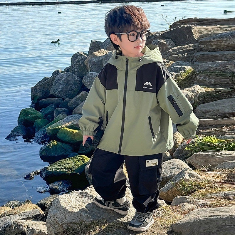 Boys Jackets Korean Style Children'S Spring Style Jackets Boys Spring - Image 3