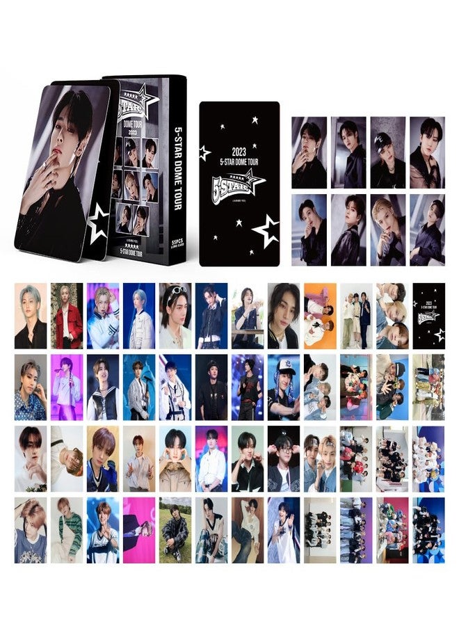 eTel Like 5 Pack/275 Pcs Stray Kids 5 Star Lomo Card Photocards Greeting Card with Postcards Box - Image 2