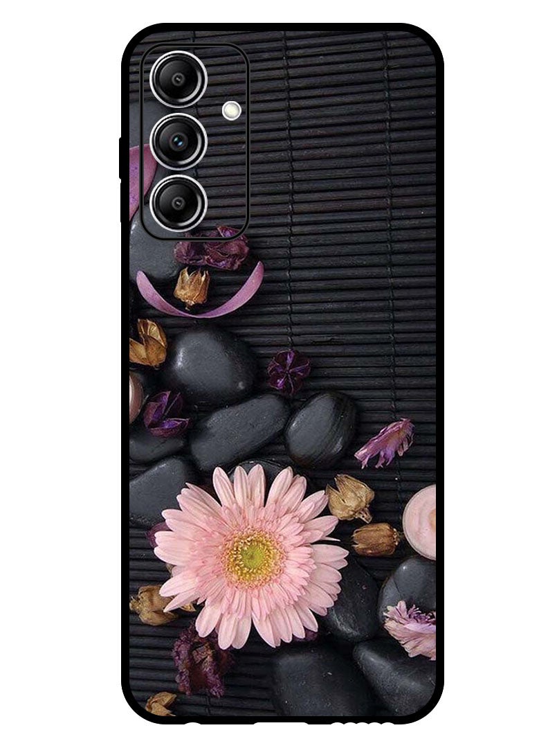Theodor Protective Case Anti Scratch Shock Proof Bumper Cover For Samsung Galaxy A25 Flowers & Stones - Image 1