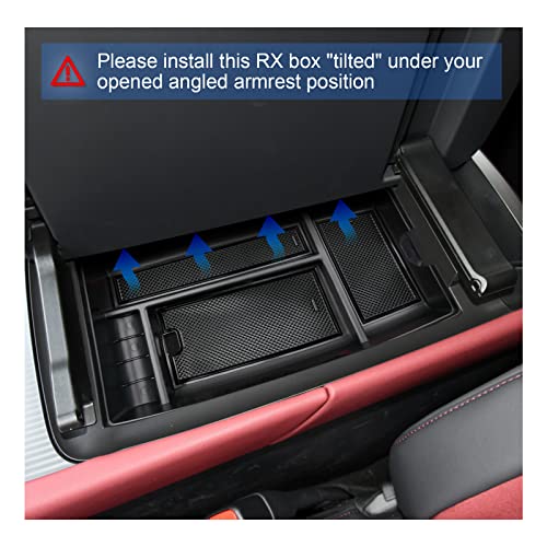 SXCY for 2023 2024 2025 Lexus RX 350 Center Console Organizer 2023 2024 2025 RX 350 Accessories Armrest Console Tray for 2024 2025 RX Hybrid RX 350h/ RX 500h F Sport Premium+/ Luxury Console Organizer - Image 2
