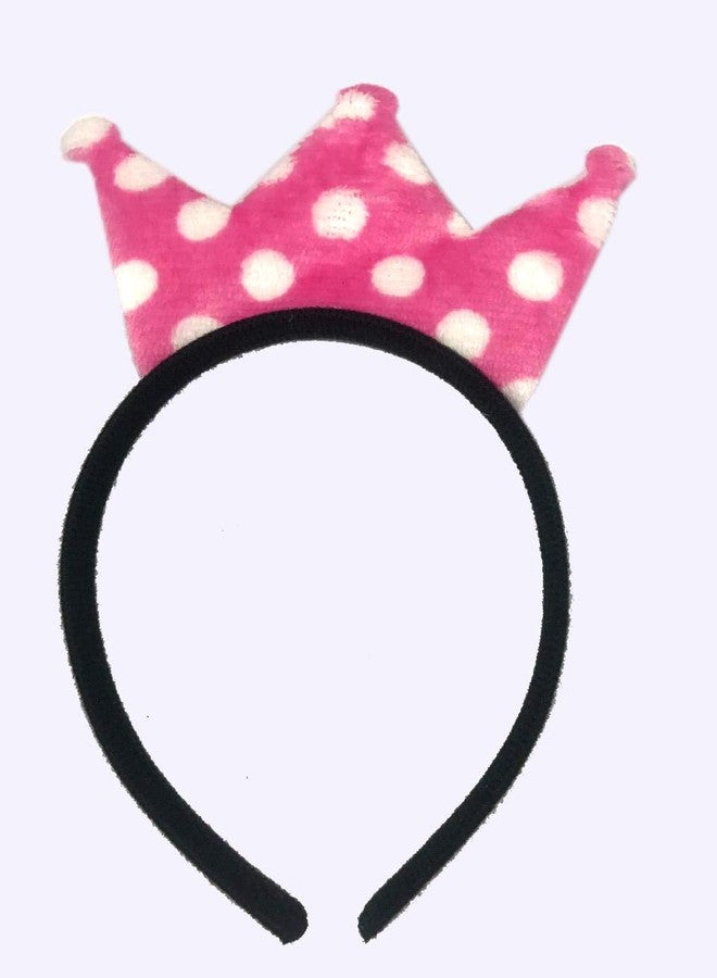 Evisha 3 pcs Fancy Velvet Crown Shape Shinny Hair Head Bands (Assorted Colour) - Image 4