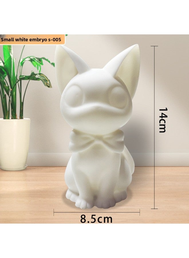 Internet Celebrated Vinyl Doll Piggy Bank Handmade DIY Non-Gypsum White Embryo Painted Graffiti Doll Children's Stall Toy 