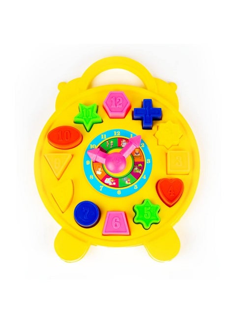 Ratna's Educational 2 in 1 Puzzle Clock Shapes for Kids to Learn timings and Different Colourful Shapes at a time.MULTICOLUR.