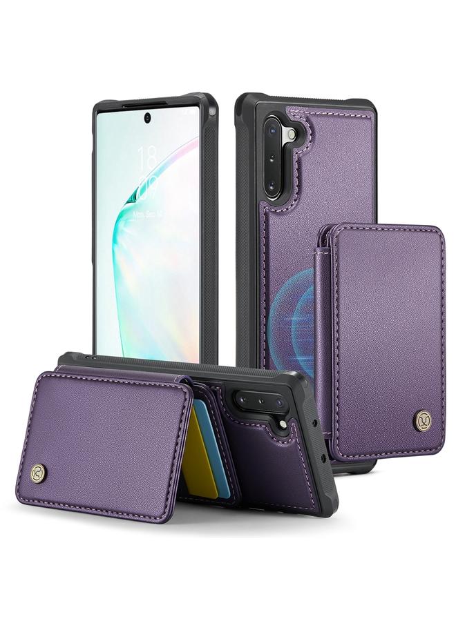 Case For Samsung Galaxy Note10 5G J05 Business Magnetic Style RFID Leather Phone Case