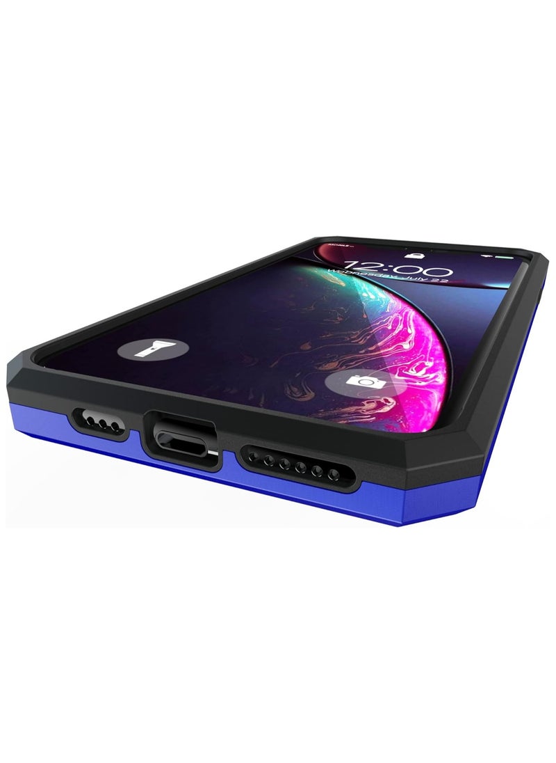 Bills - iPhone 12 Pro Max Premium Armor Case Built-In Kickstand - Military-Grade Shockproof Protective Cover with Reinforced Corners (Blue) - Image 1