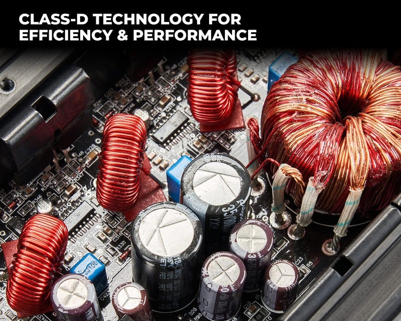 NVX MVPA2 600W Total RMS 2-Channel Bridgeable Marine-V Series Micro Class D Amplifier - Image 3