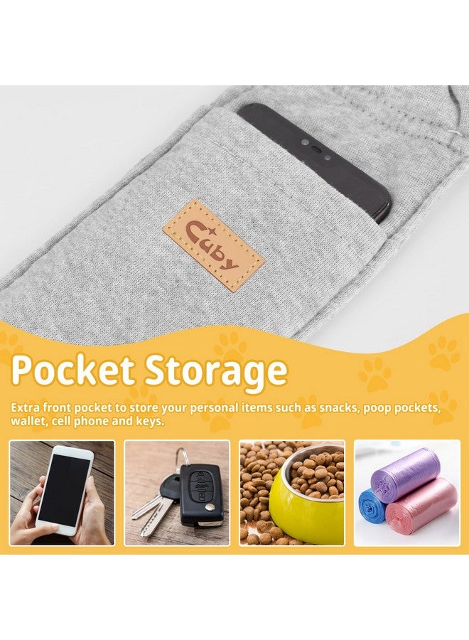 CUBY CUBY Dog and Cat Sling Carrier, Hands Free Reversible Pet Papoose Bag, Soft Pouch Adjustable, Suitable for Puppy Cats for Outdoor Travel (Grey, M-Adjustable Strap) - Image 5