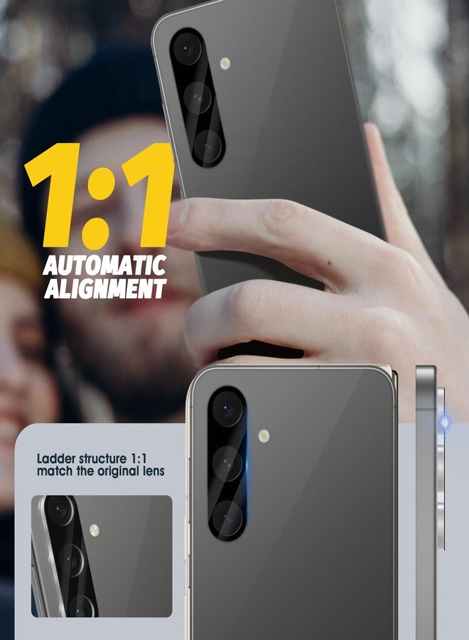 Orzero (3 Pack) Camera Lens Protector Compatible for Samsung Galaxy S24 FE, Protector de Cámera Tempered Glass 9H Anti-Scratch Case Friendly Does Not Affect Night Shots and Flash - Image 4