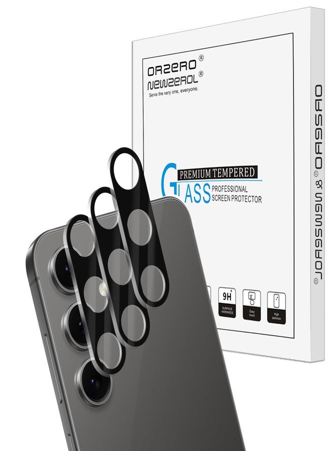 Orzero (3 Pack) Camera Lens Protector Compatible for Samsung Galaxy S24 FE, Protector de Cámera Tempered Glass 9H Anti-Scratch Case Friendly Does Not Affect Night Shots and Flash - Image 1