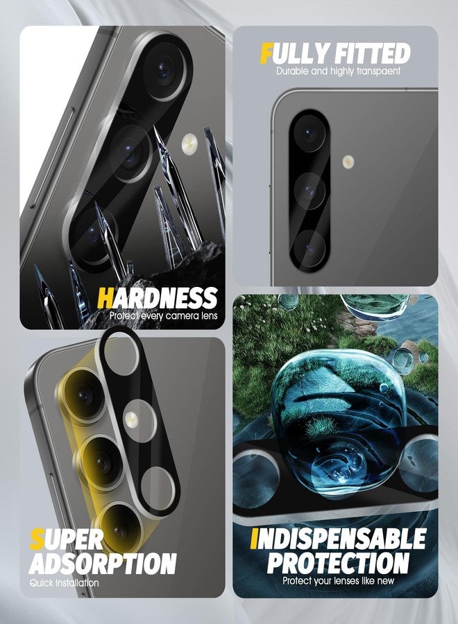 Orzero (3 Pack) Camera Lens Protector Compatible for Samsung Galaxy S24 FE, Protector de Cámera Tempered Glass 9H Anti-Scratch Case Friendly Does Not Affect Night Shots and Flash - Image 3
