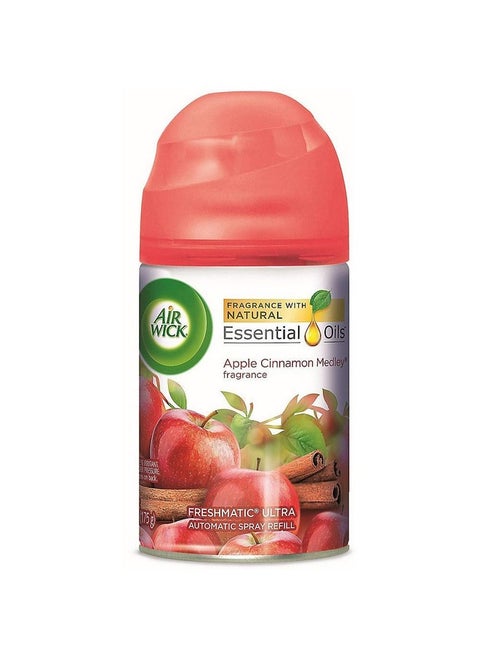 Air Wick Pure Freshmatic Refill Automatic Spray, Apple Cinnamon Medley, 1ct, Air Freshener, Essential Oil, Odor Neutralization, Packaging May Vary