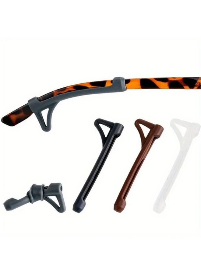 10Pcs White Anti Slip Silicone Eyewear Retainers Universal Fit Sports Glasses - Image 2