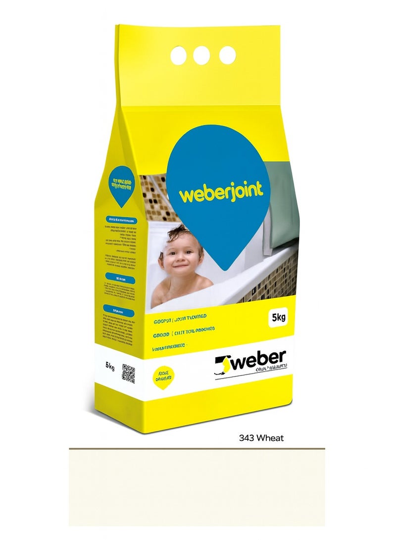 Weber مونة جص بلاط جاهزة مختلطة بالألوان متعددة القمح - 5 كجم - Image 2