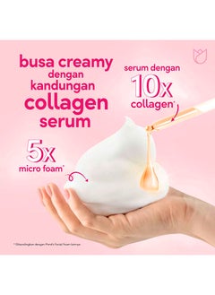 Pond's Serum Whip Facial Foam Vitamin B3 And French Rose Extract  - Image 4