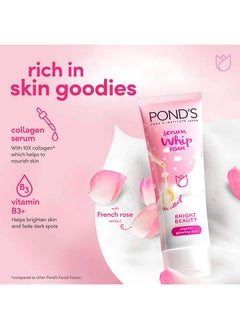 Pond's Serum Whip Facial Foam Vitamin B3 And French Rose Extract  - Image 5