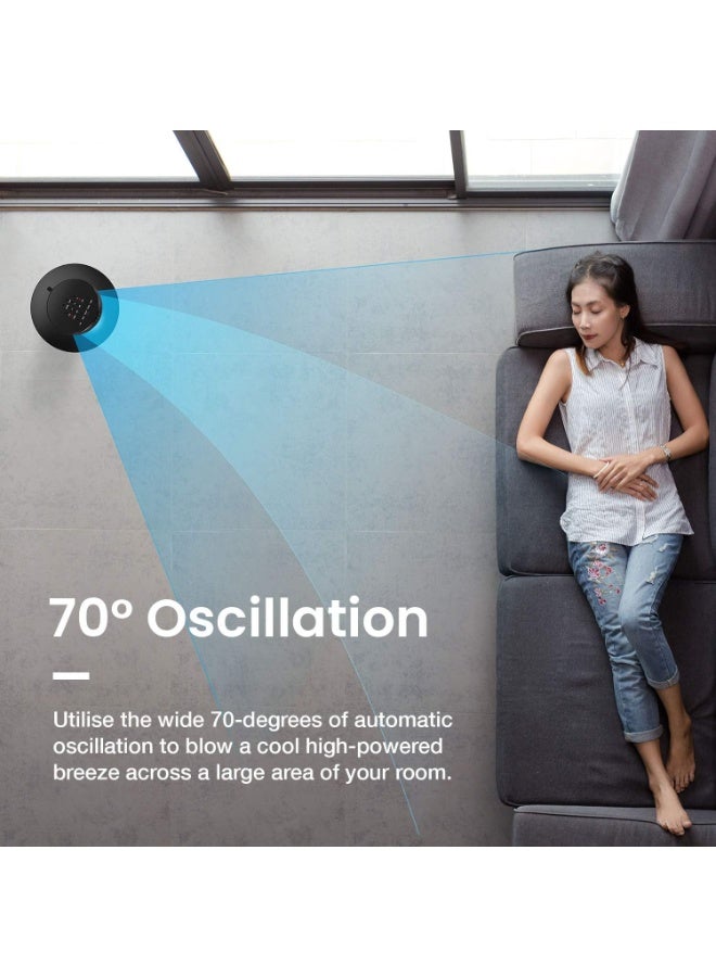 Pro Breeze 30" Tower Fan with LED Light Indicator, Powerful & Energy-Efficient with Remote Control, 7-Hour Timer & 3 Cooling Modes for Home and Office  - Image 3